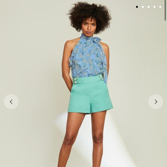 Veronica Beard Kimm Cotton-Linen Short - Picture 3 of 13